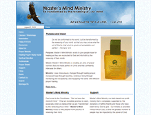 Tablet Screenshot of mastersmindministry.org